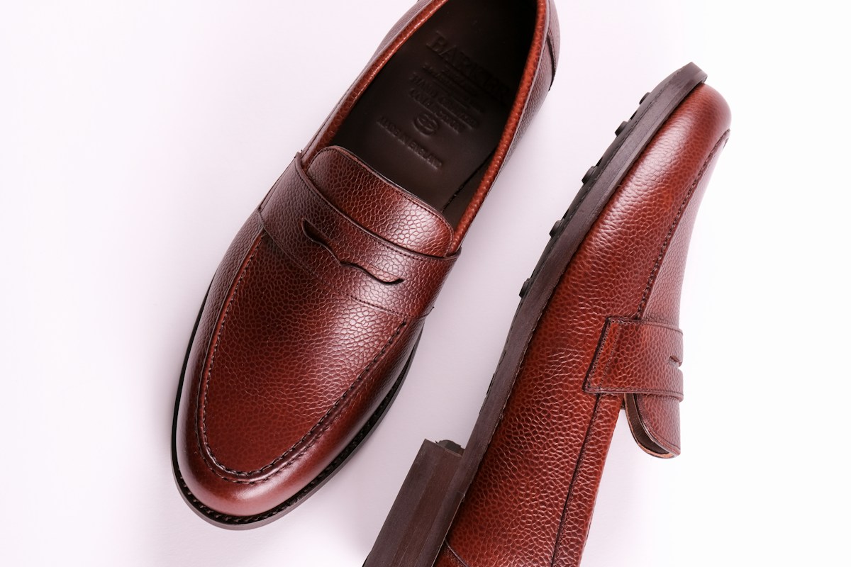 Leather loafers